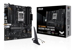 BAZAR - ASUS MB Sc AM5 TUF GAMING A620M-PLUS WIFI, AMD A620, 4xDDR5, 1xHDMI, 2xDP, mATX - Po opravě (Bez příšlušenství)