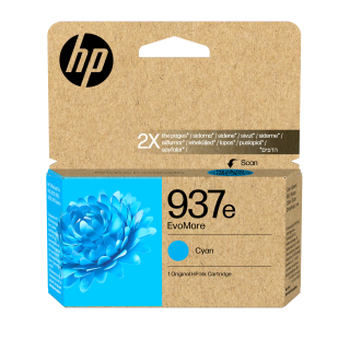 HP 937e EvoMore Cyan Original Ink Cartridge (1,650 pages)