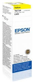 BAZAR - EPSON ink bar T6734 Yellow ink container 70ml pro L800/L1800 - Poškozený obal (Komplet)