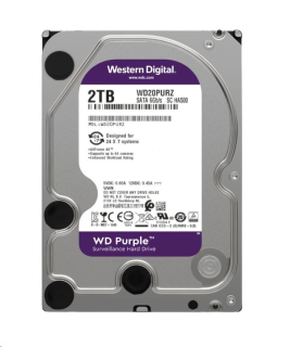 WD PURPLE WD23PURZ 2TB, SATA III 3.5", 64MB, 175MB/s, Low Noise, CMR