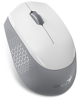 GENIUS myš NX-8000S BT/ duální Bluetooth + 2,4GHz/ 1200 dpi/ bezdrátová/ tichá/ bílošedá