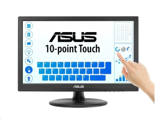 ASUS LCD 15.6" VT169HE Touch 1920x1080, IPS, Wide Viewing Angle, Frameless, Flicker free, Low Blue Light, HDMI