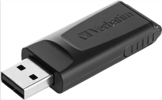 VERBATIM Flash Disk 64GB Store 'n' Go Slider, černá