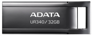 ADATA Flash Disk 32GB UR340, USB 3.2 Dash Drive, kov lesklá černá