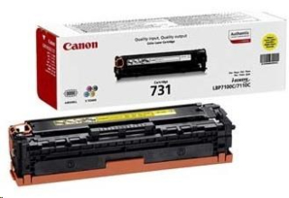 Canon TONER CRG-731Y žlutá pro i-SENSYS LBP7100Cn, LBP7110Cw, MF623Cn, MF628Cw, MF8230Cn, MF8280Cw (1 500 str.)