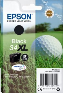 EPSON ink čer Singlepack "Golf" Black 34XL DURABrite Ultra Ink 16,3 ml