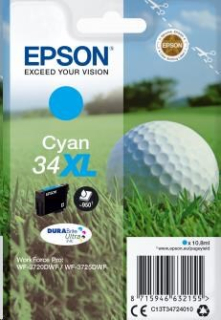 EPSON ink bar Singlepack "Golf" Cyan 34XL DURABrite Ultra Ink 10,8 ml