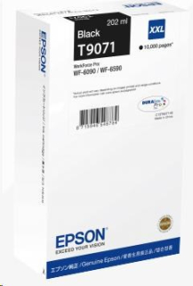 EPSON Ink čer WorkForce-WF-6xxx Ink Cartridge Black XXL 202 ml (10.000 str.)