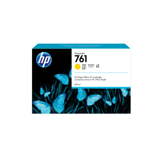 HP 761 Yellow DJ Ink Cart, 400 ml, CM992A