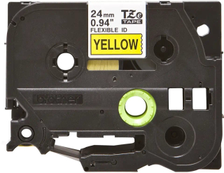 BROTHER TZEFX651 - kazeta TZ šířky 24mm, flexibilní lamino páskou TZE-FX651, žlutá/černé písmo