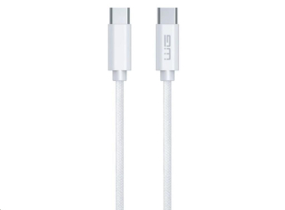 WG - Datový kabel Type-C na Type-C, 3 metry, 3A, 60W, bílá