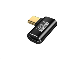 WG - Adaptér úhlový konektor 90 stupňů Type-C (male) to USB-C (female)