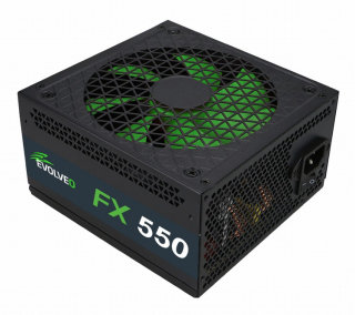 EVOLVEO FX 550 , zdroj 550W ATX, 14cm, tichý, 80+, bulk, záruka 3 roky
